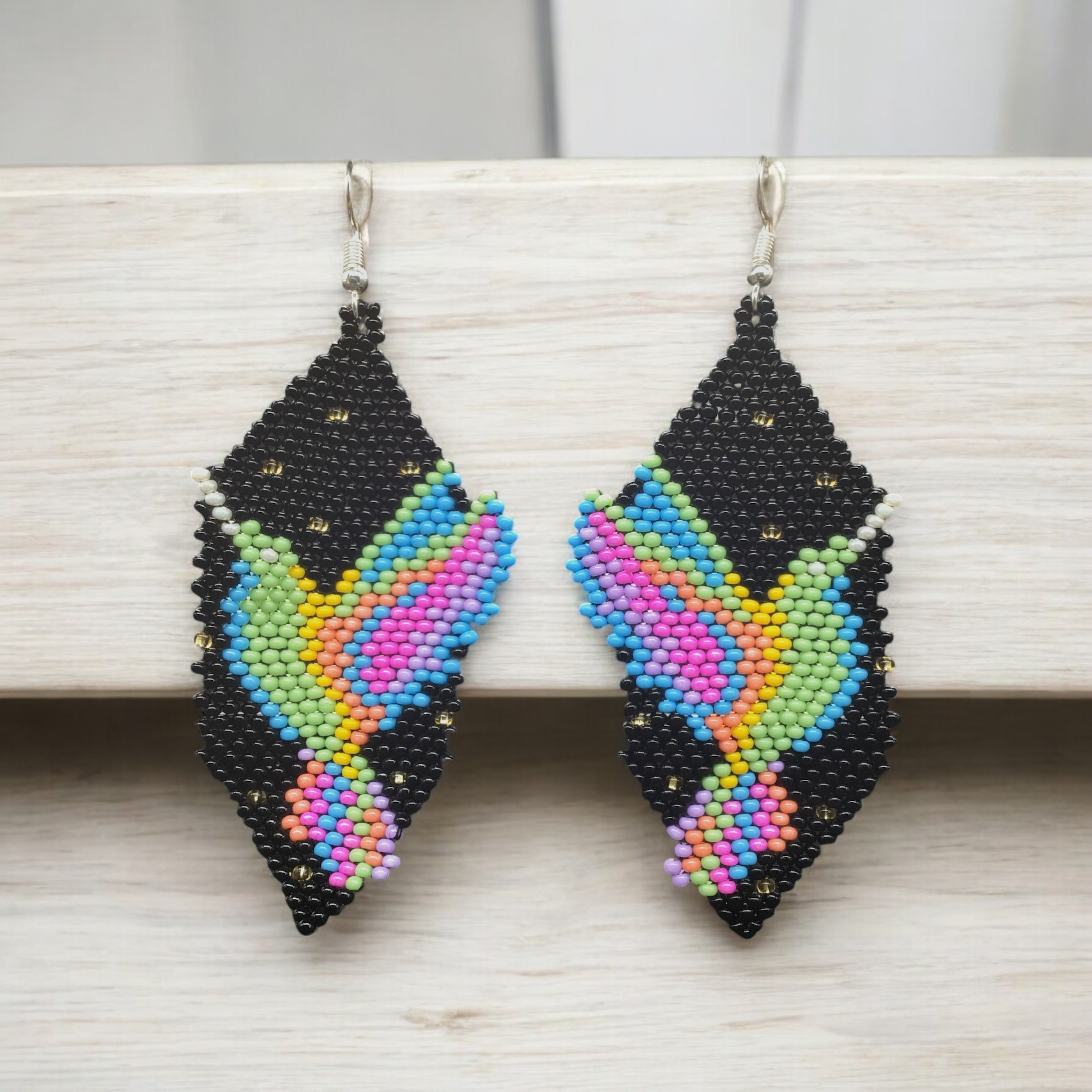 Beaded Hummingbird Earrings