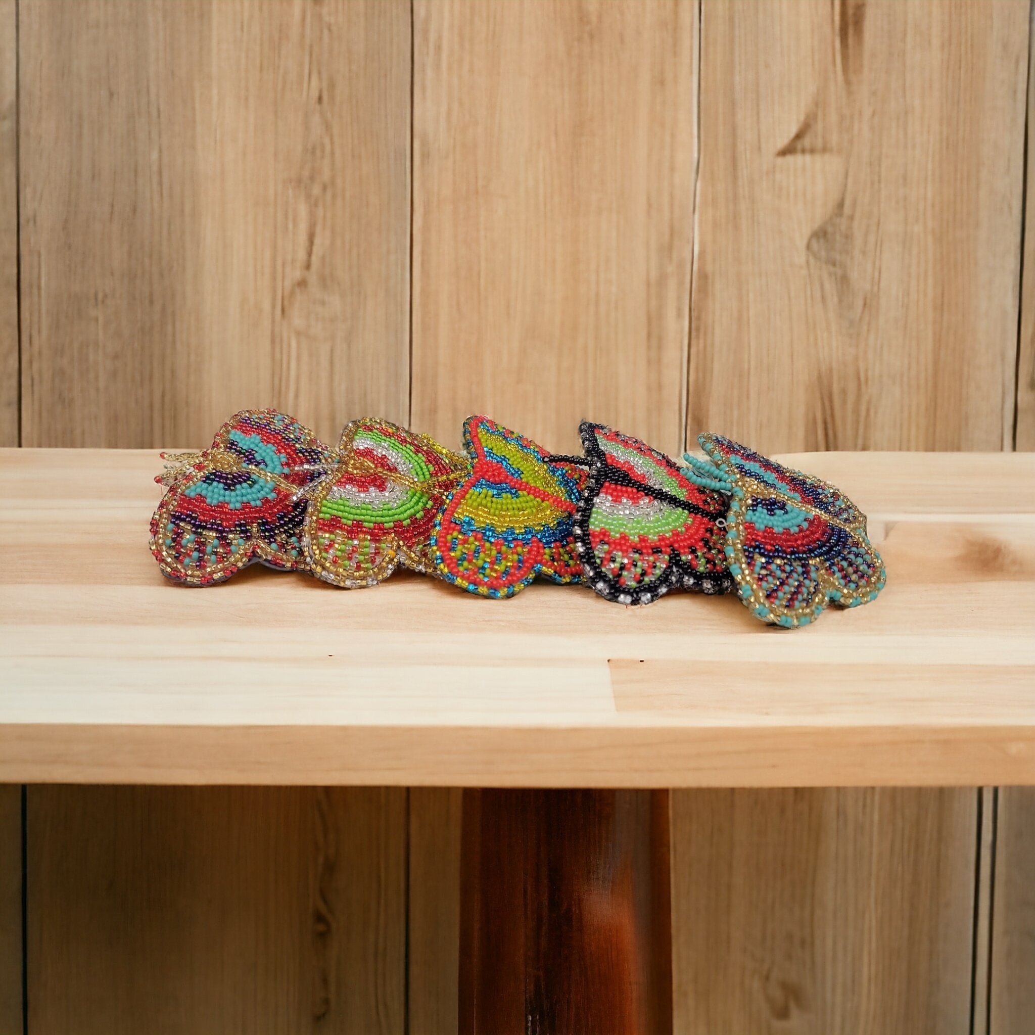 Butterfly Handmade Beaded Barrettes