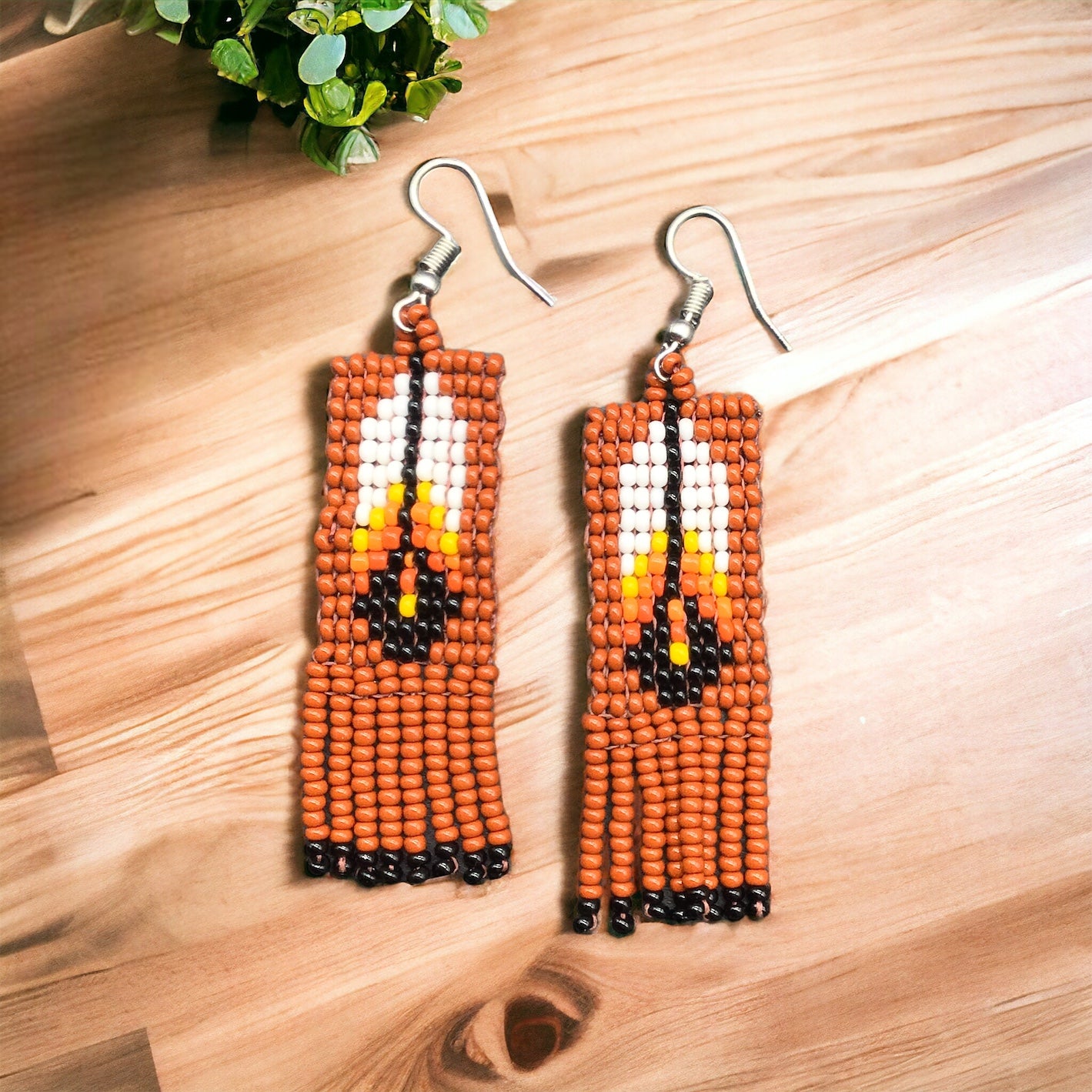 Oldtribes™ Beaded Feather Earrings