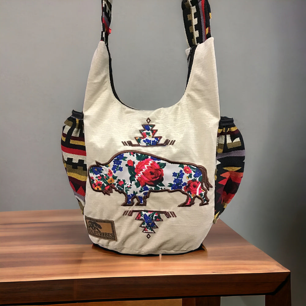 Bull Embroidered Crossbody Bag