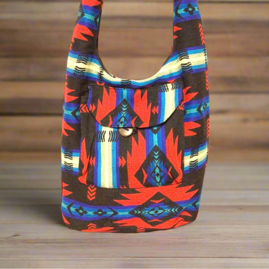 OLDTRIBES™ Red and Blue Crossbody Bag