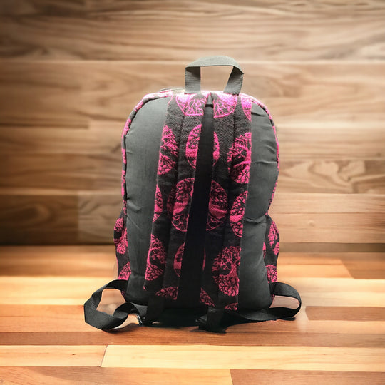 Native Style Pink and Black Backpack