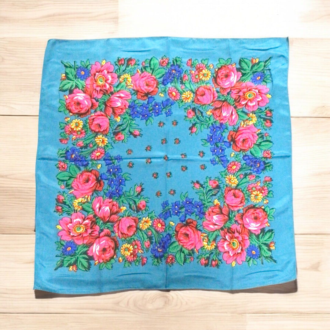 Greenish Blue Kookum Scarf