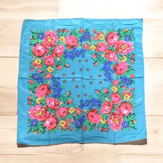 Greenish Blue Kookum Scarf