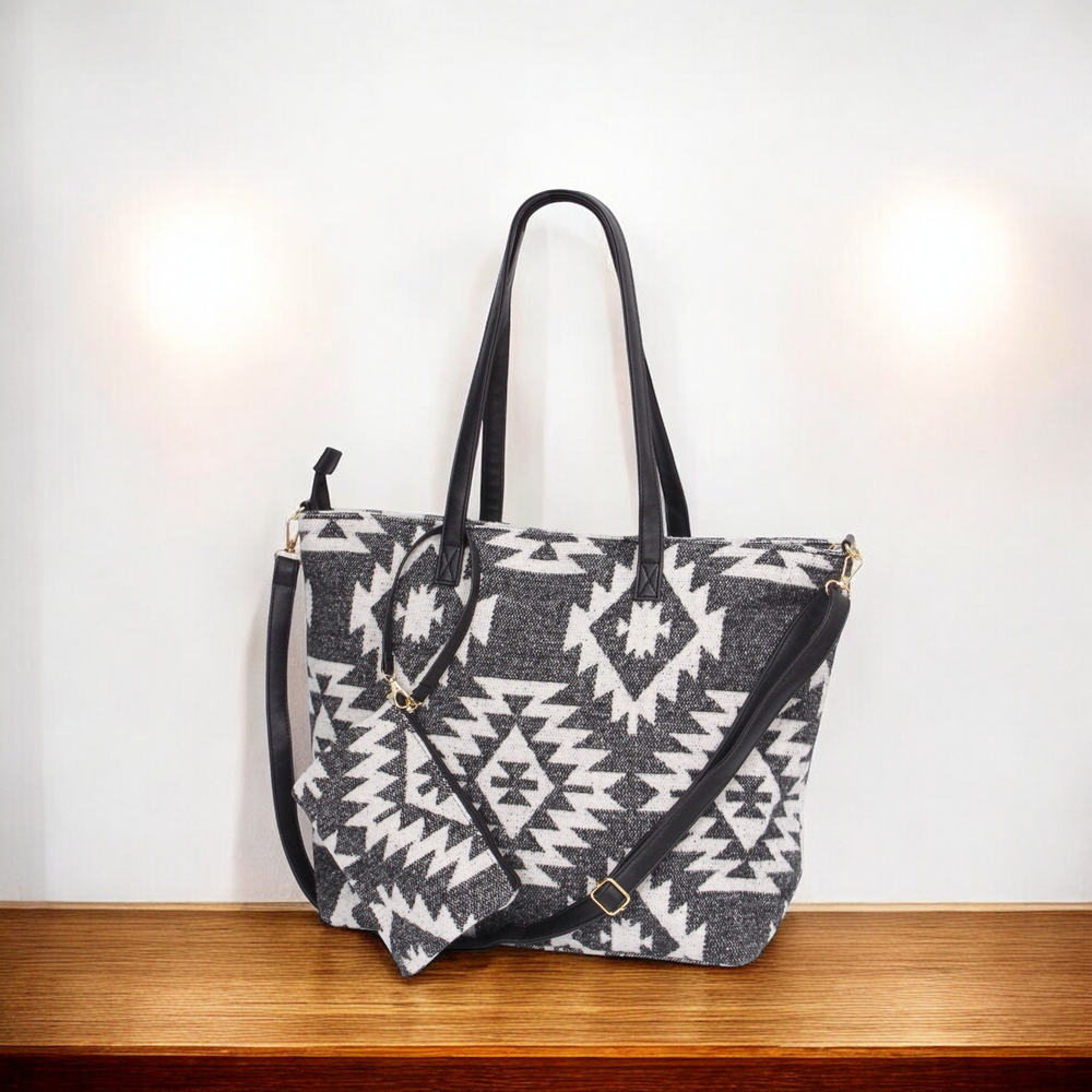 Black and white Tote Bag