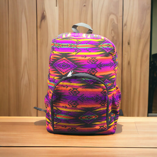 Native Style Pink and Purple Backpack