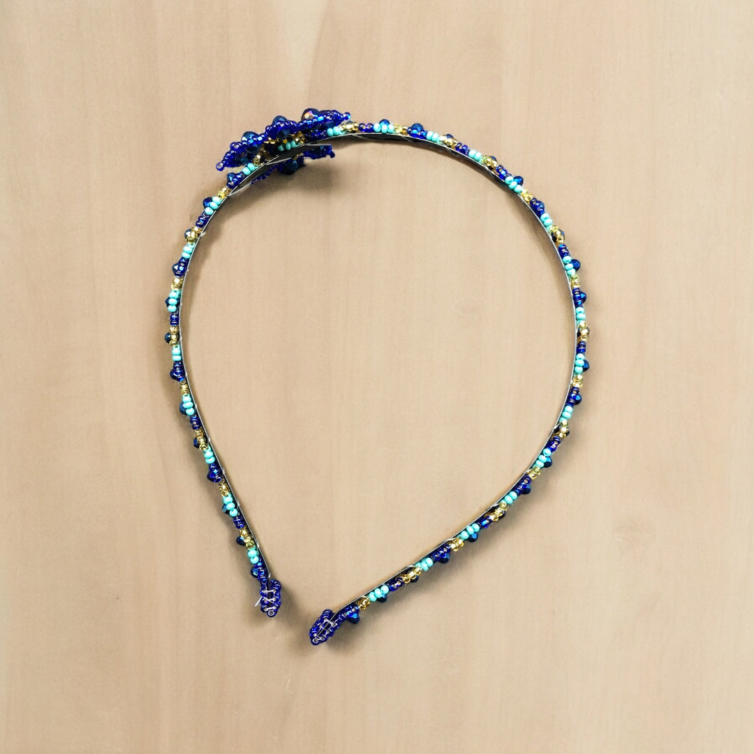 Beaded Headband with Flower (10)