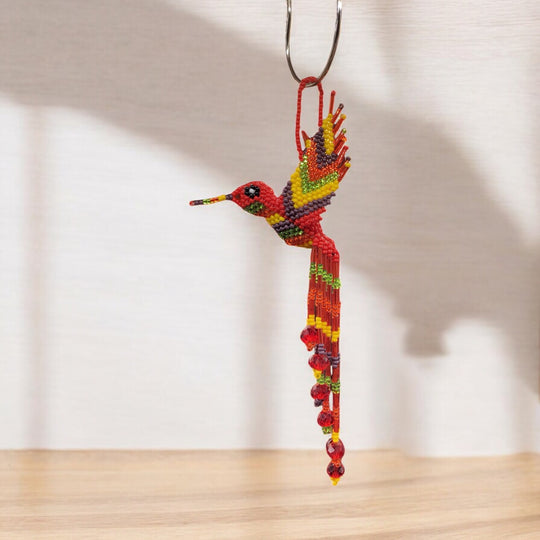 Red Beaded Humming Bird