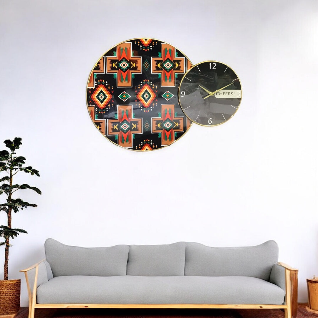 Native Patterm Wall Clock