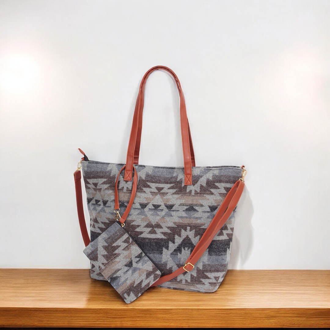 Grey tote Bag