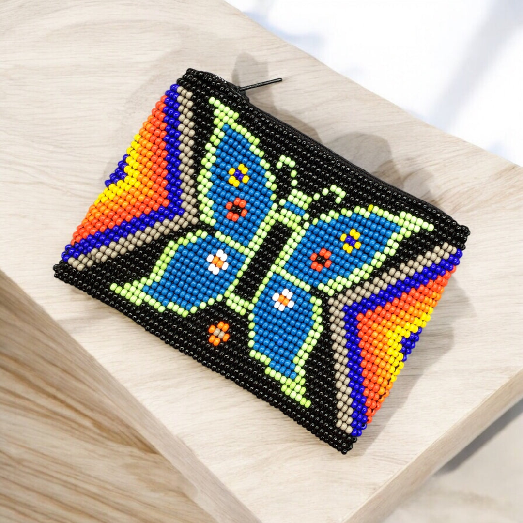 OLDTRIBES™ Butterfly Beaded coin purse