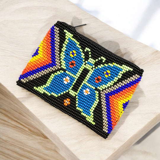 OLDTRIBES™ Butterfly Beaded coin purse