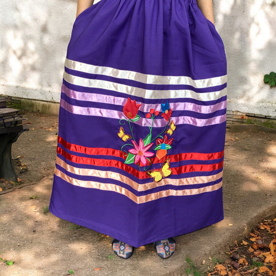 OLDTRIBES™ Bloom & Flight Ribbon Skirt