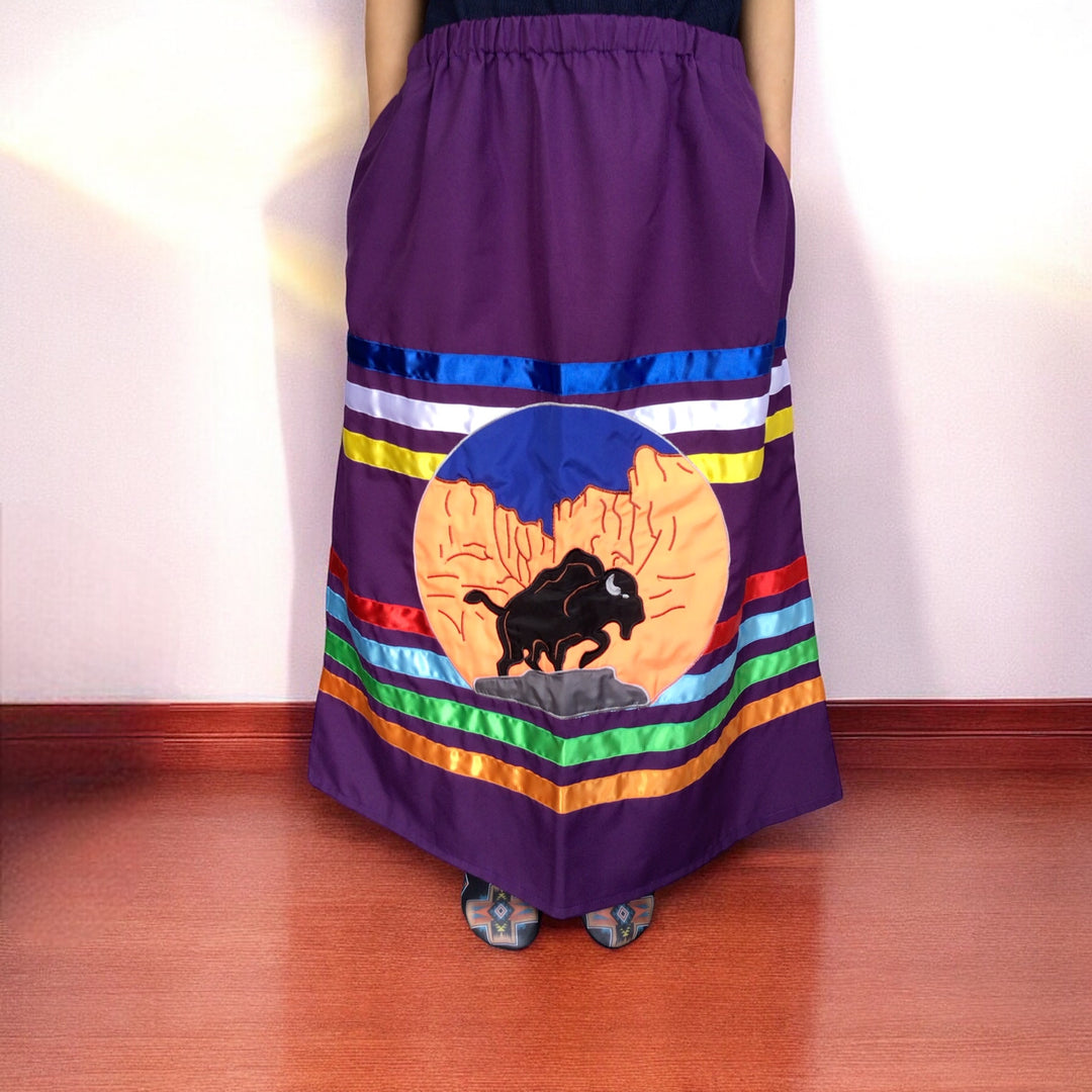 OLDTRIBES™ Majestic Buffalo Ribbon Skirt