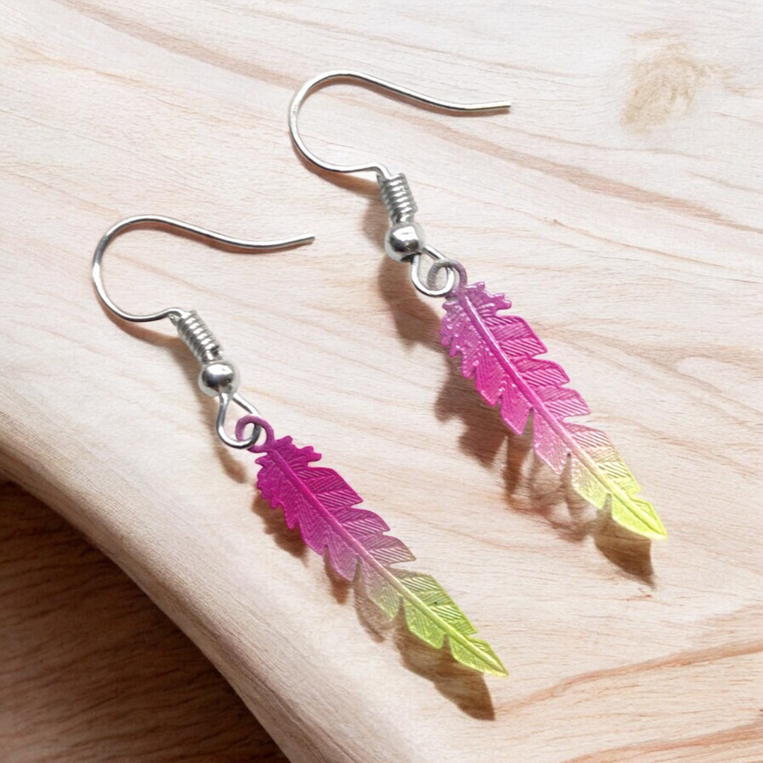 Feather Hollow Out Earrings