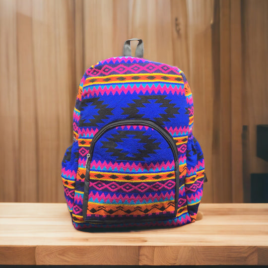 Native Style Blue Backpack