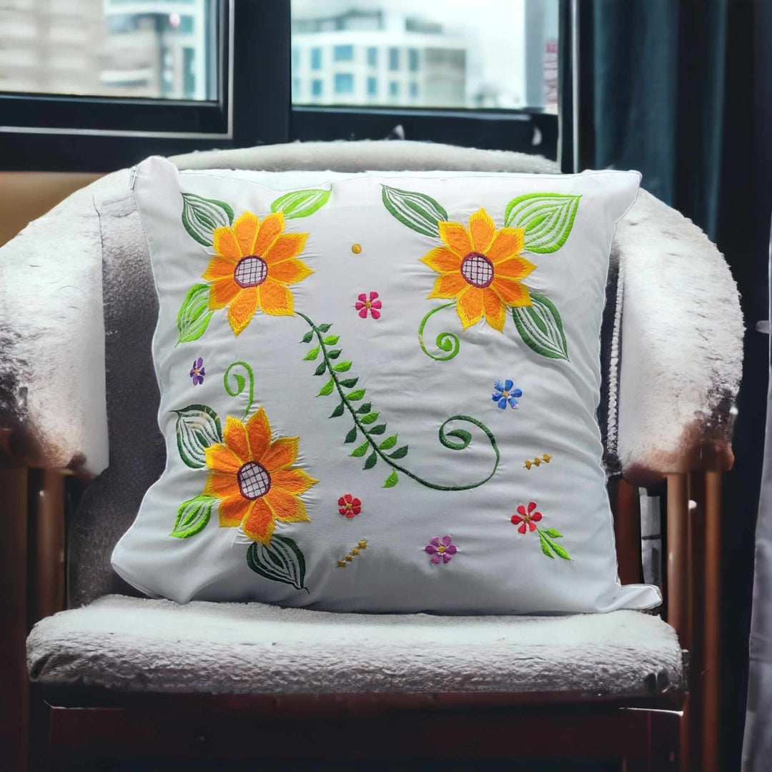 Embroidered Pillows Cushion Cover ( flower collection (#2 )