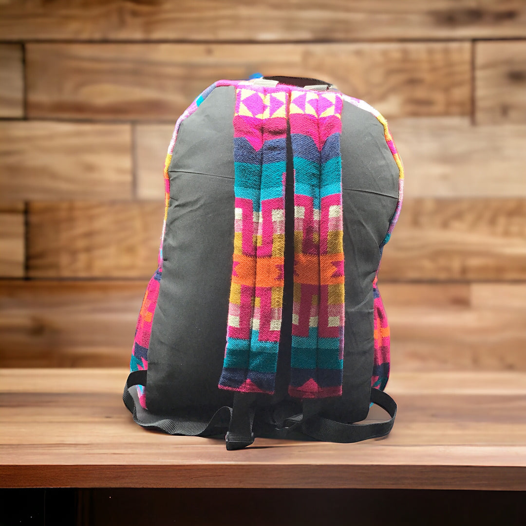 Native Style Pink and Turquoise Backpack