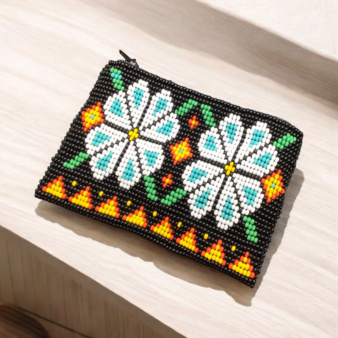 OLDTRIBES™ Flower Beaded coin purse