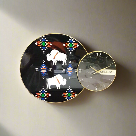 Buffalo Native Wall Clock