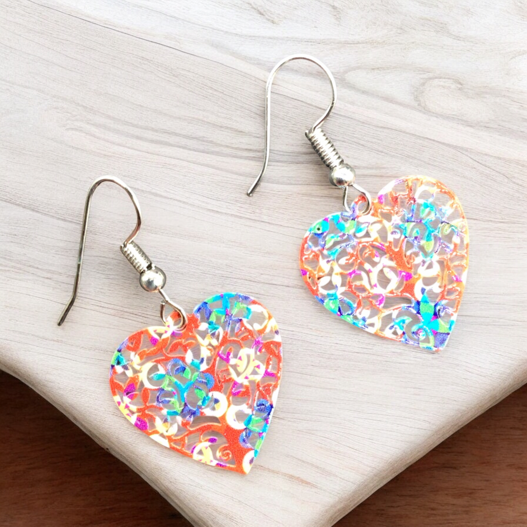 Heart Hollow Out Earrings