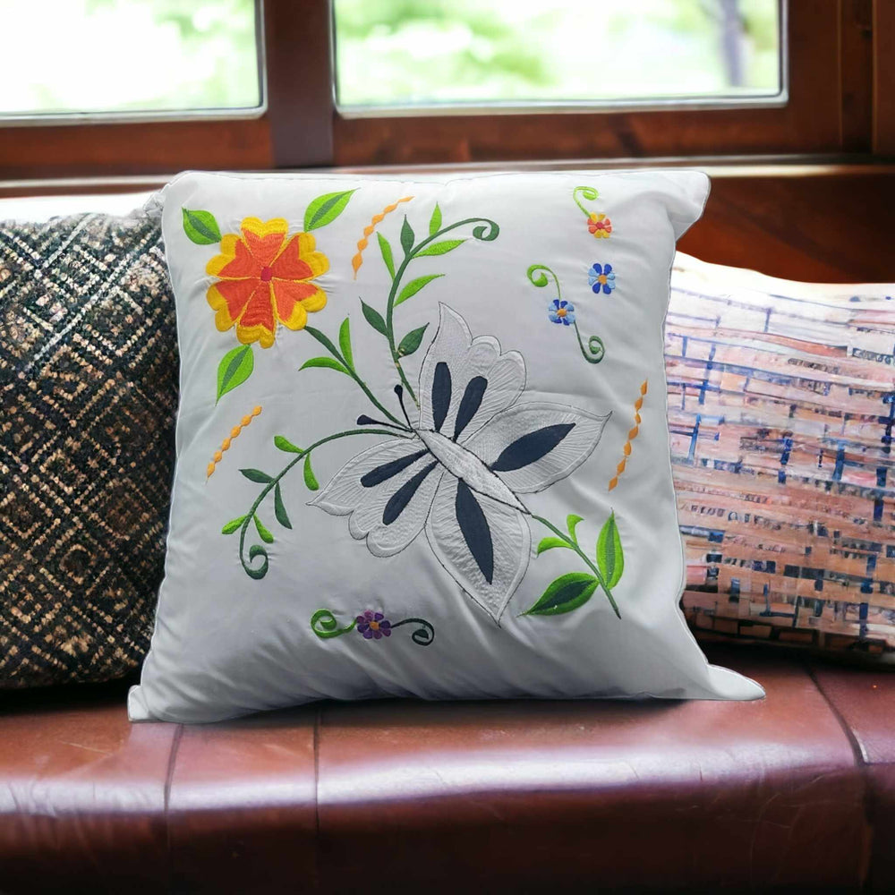 Embroidered Pillows Cushion Cover ( flower collection (#2 )