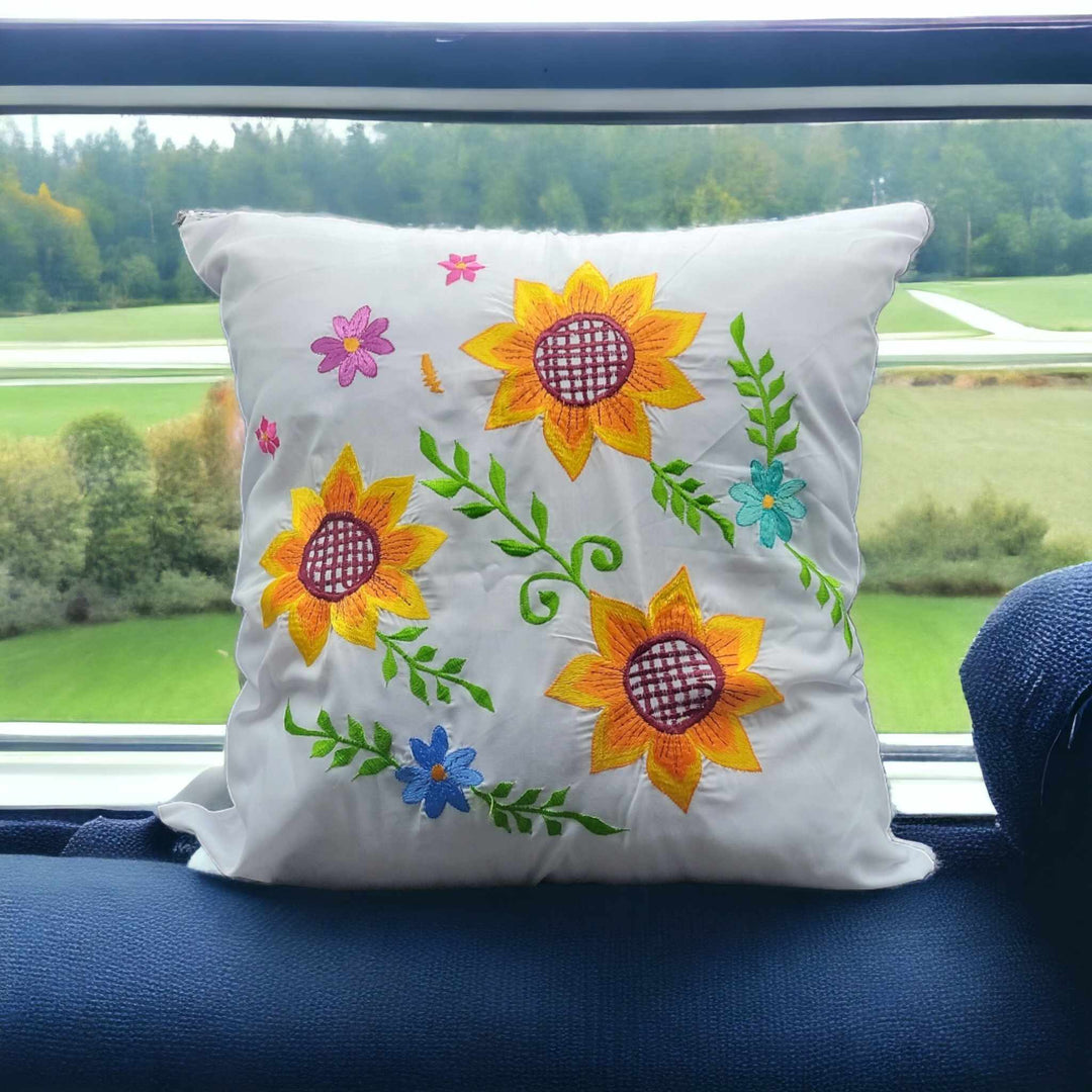 Embroidered Pillows Cushion Cover ( flower collection (#2 )