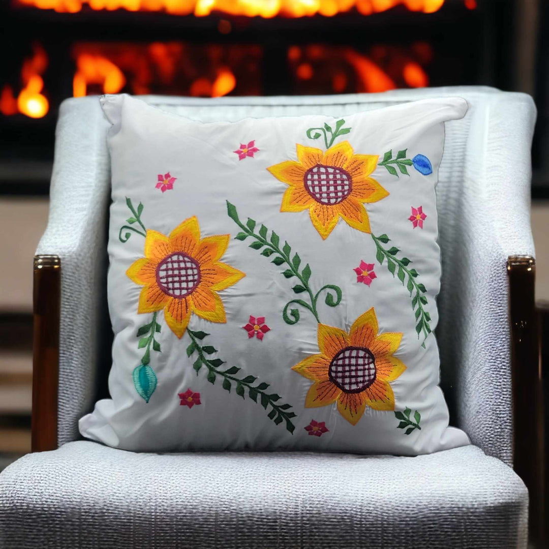 Embroidered Pillows Cushion Cover ( flower collection (#2 )