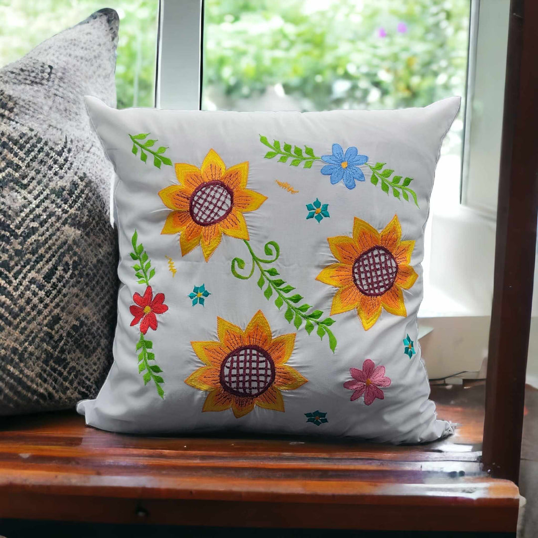 Embroidered Pillows Cushion Cover ( flower collection (#2 )