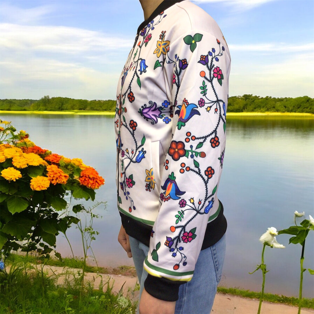 Ivory Bloom Kids Bomber