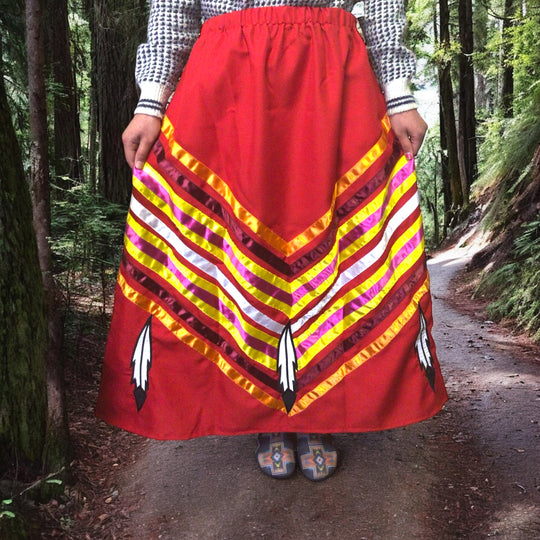 OLDTRIBES™ Dancing Feathers Ribbon Skirt