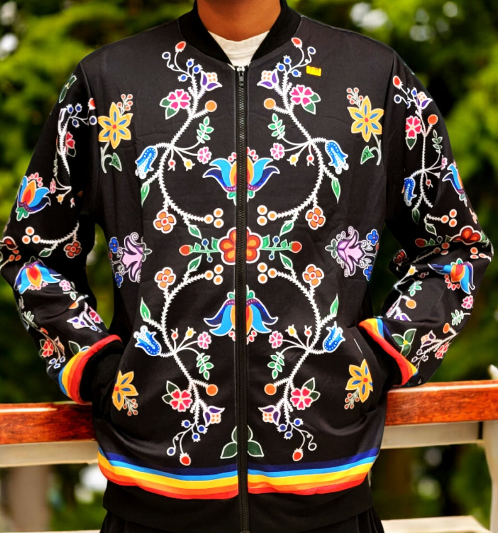 Midnight Orchid Bomber