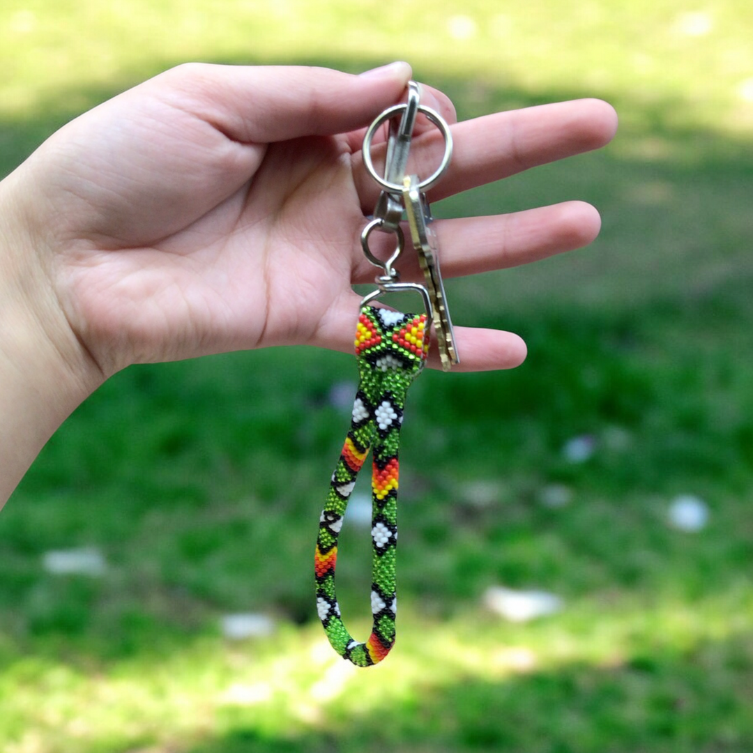 Green Native American Style Wrist Lanyard