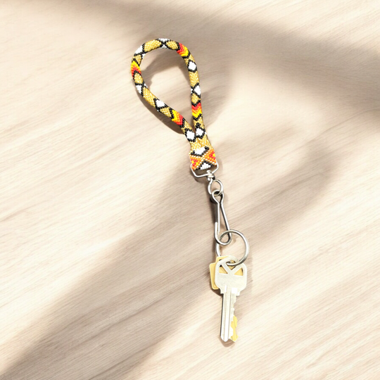 Beige Native American Style Wrist Lanyard