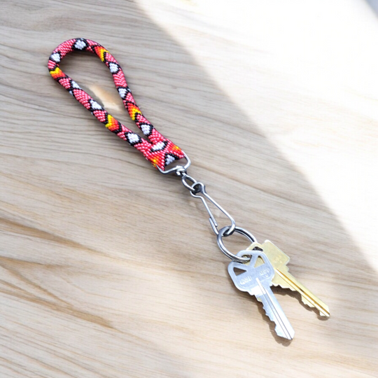 Peach Native American Style Wrist Lanyard