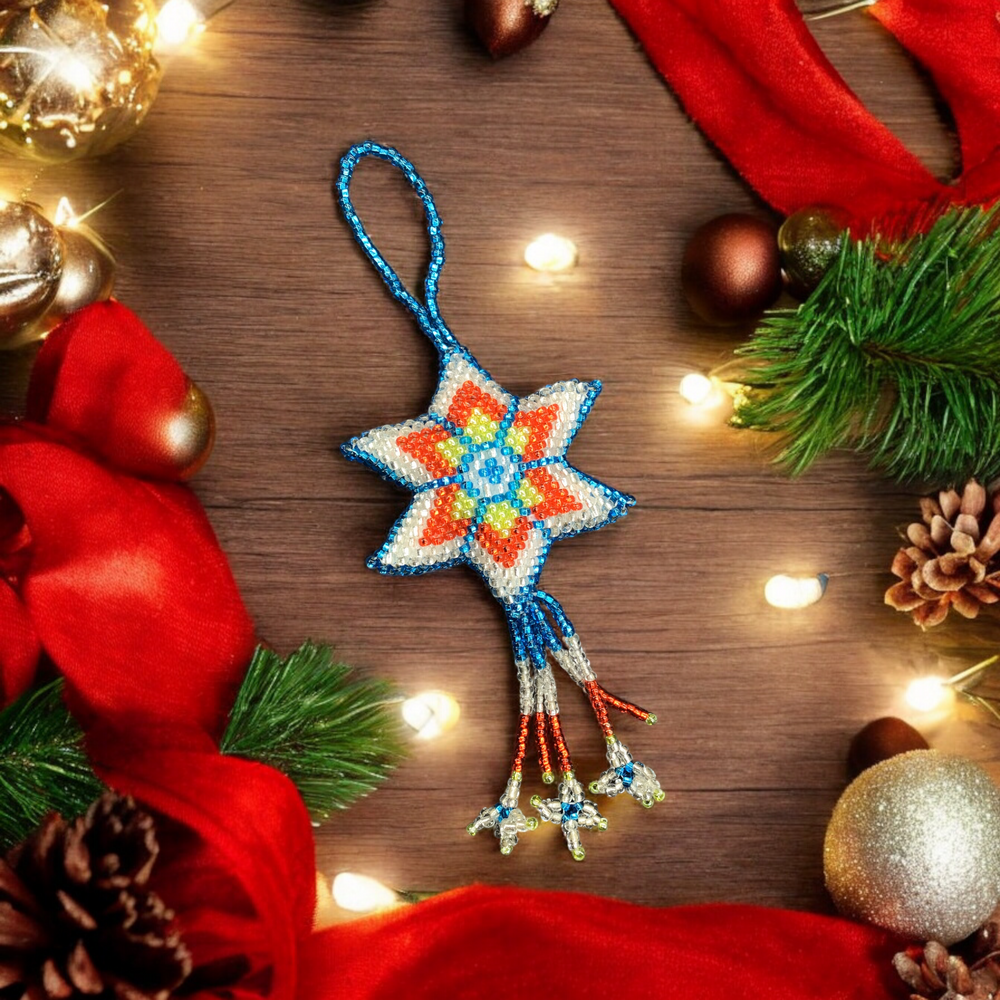 Handmade Beaded Morning Ember Star