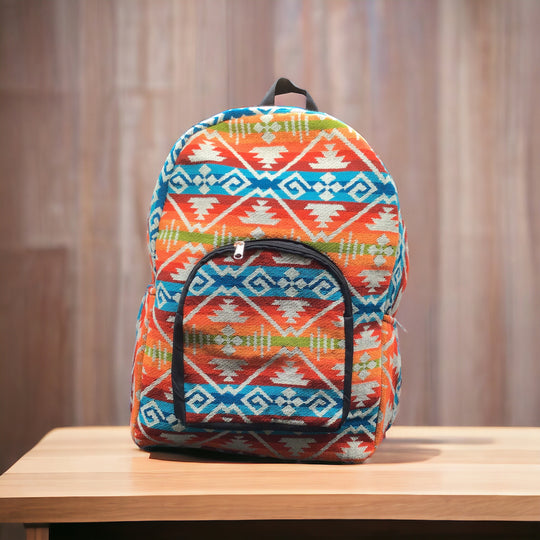 Native Style Neon Orange Backpack