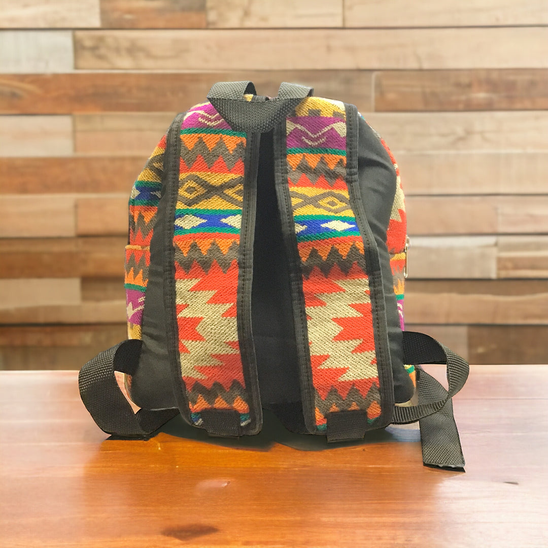 Yellow Native style Mini Backpack