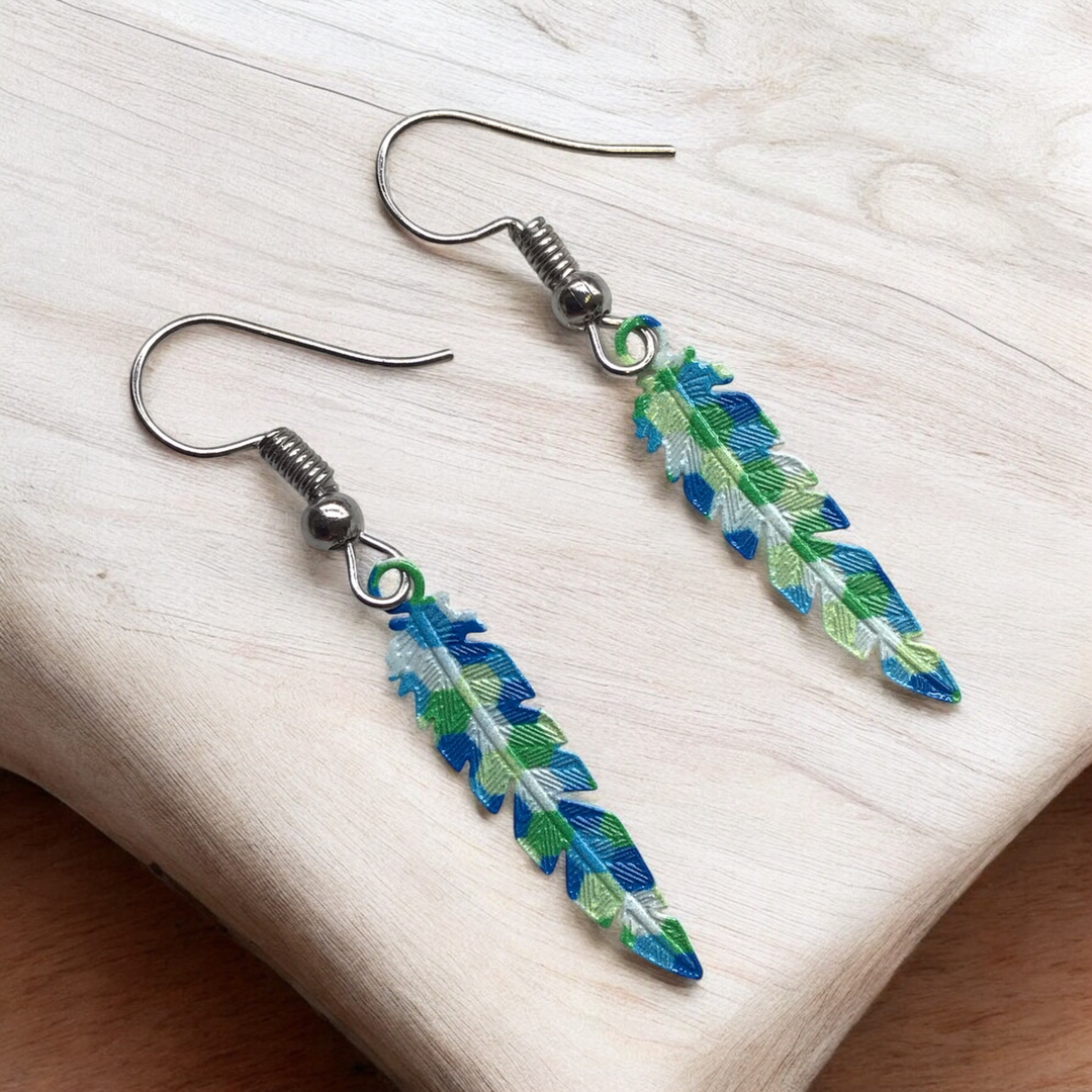 Feather Hollow Out Earrings