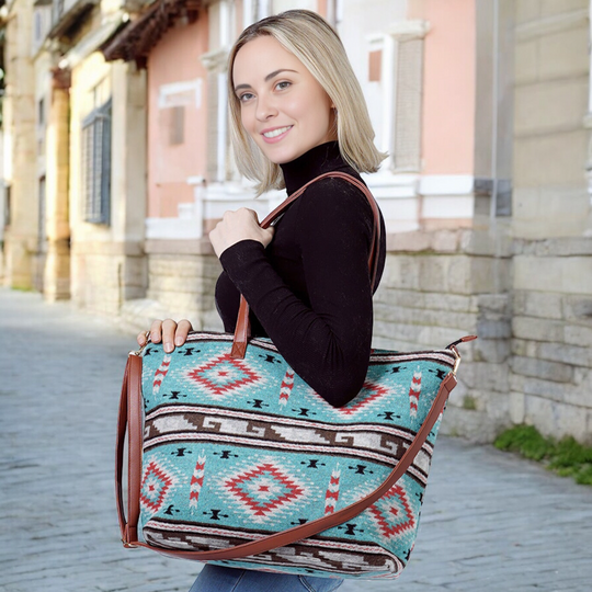 Turquoise Tote Bag