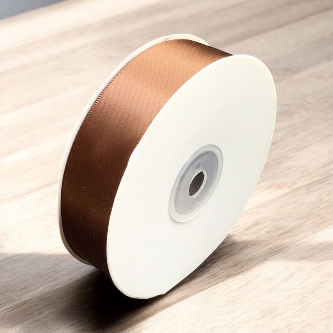 30 Meter Double Face Brown Ribbon Roll