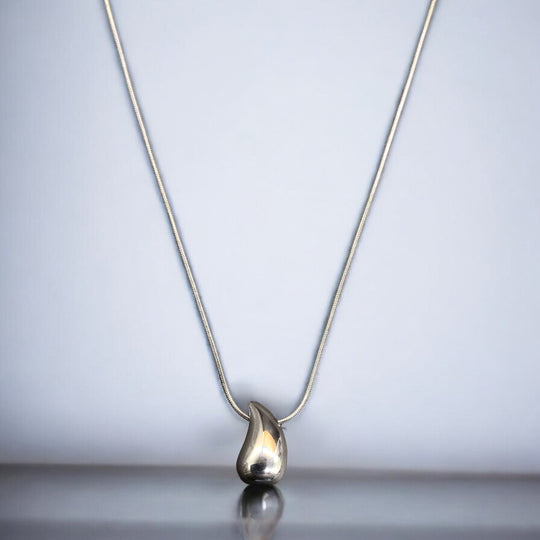 Drop Stainless Steel Necklace Pendants With Long Chain