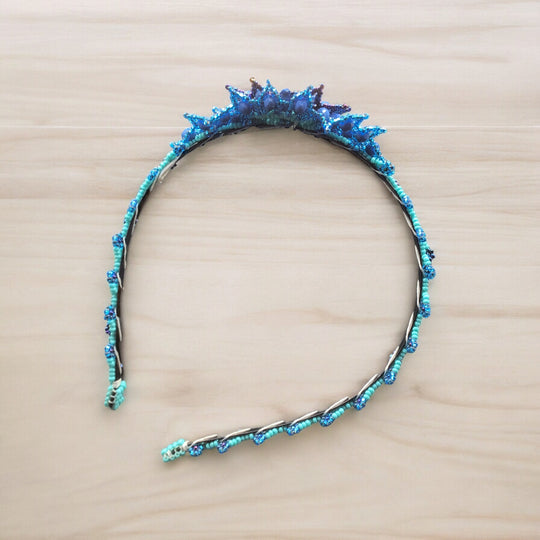 Beaded Headband with Flower (4)