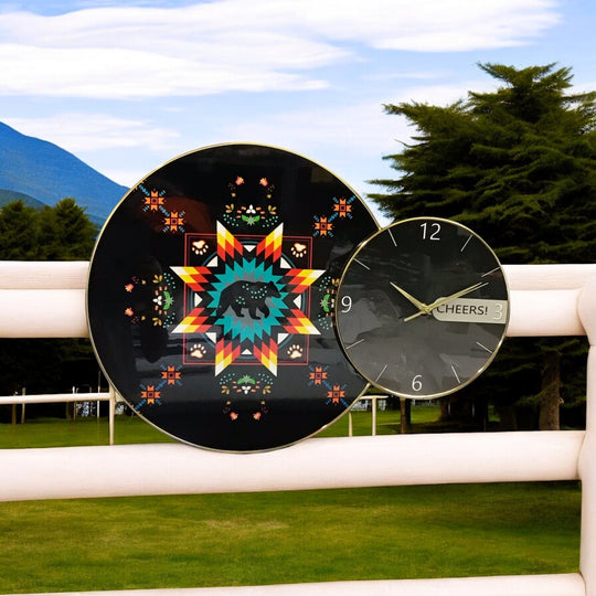 Bear Native Wall Clock