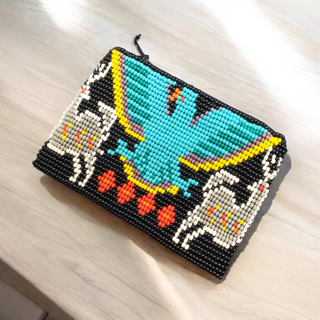 OLDTRIBES™ Eagle Beaded coin purse