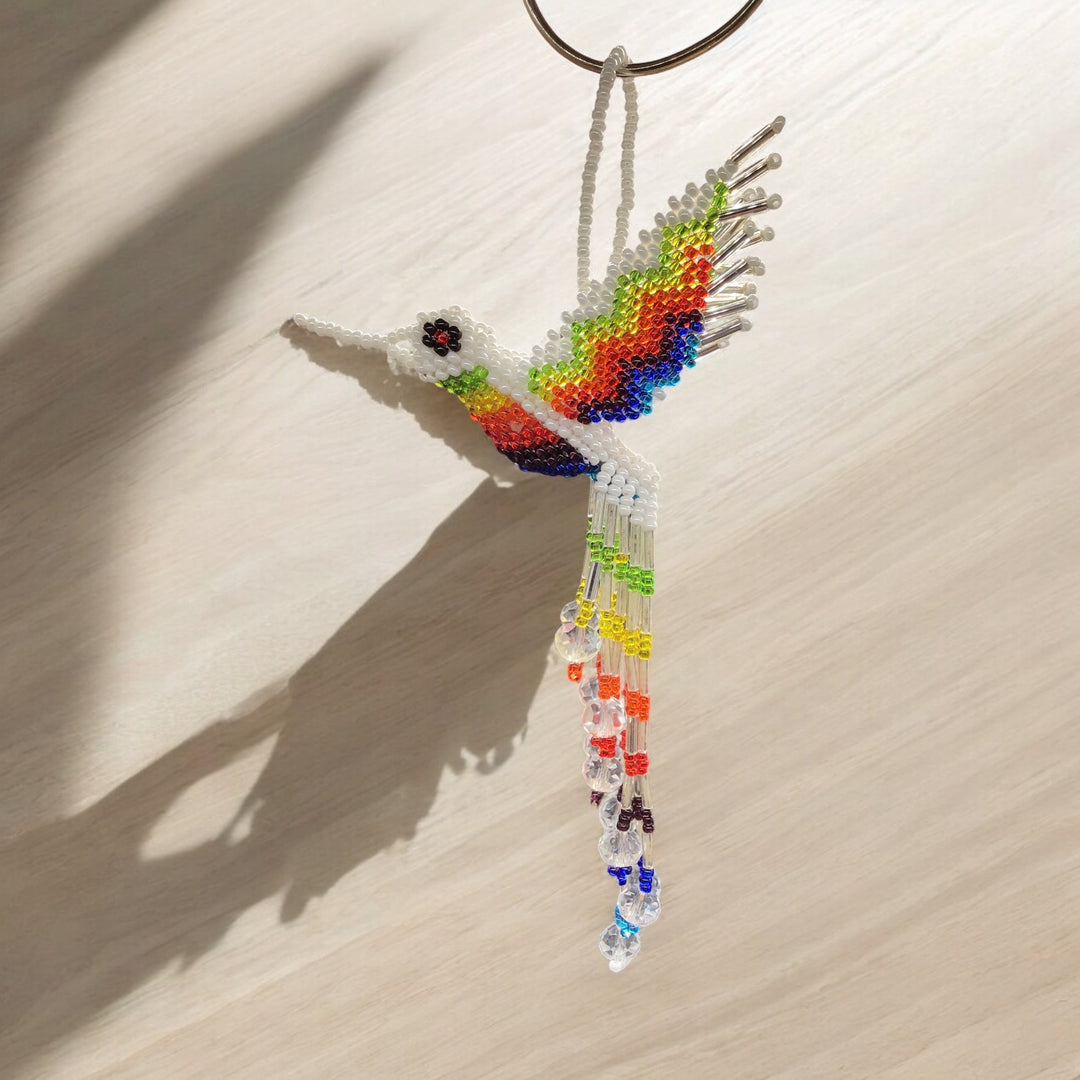 White Beaded Humming Bird