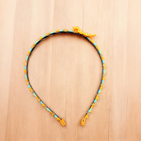 Beaded Headband with Flower (8)