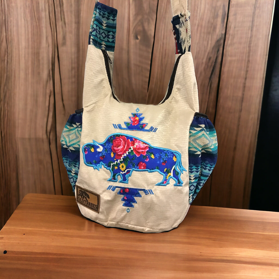 Bull Embroidered Crossbody Bag