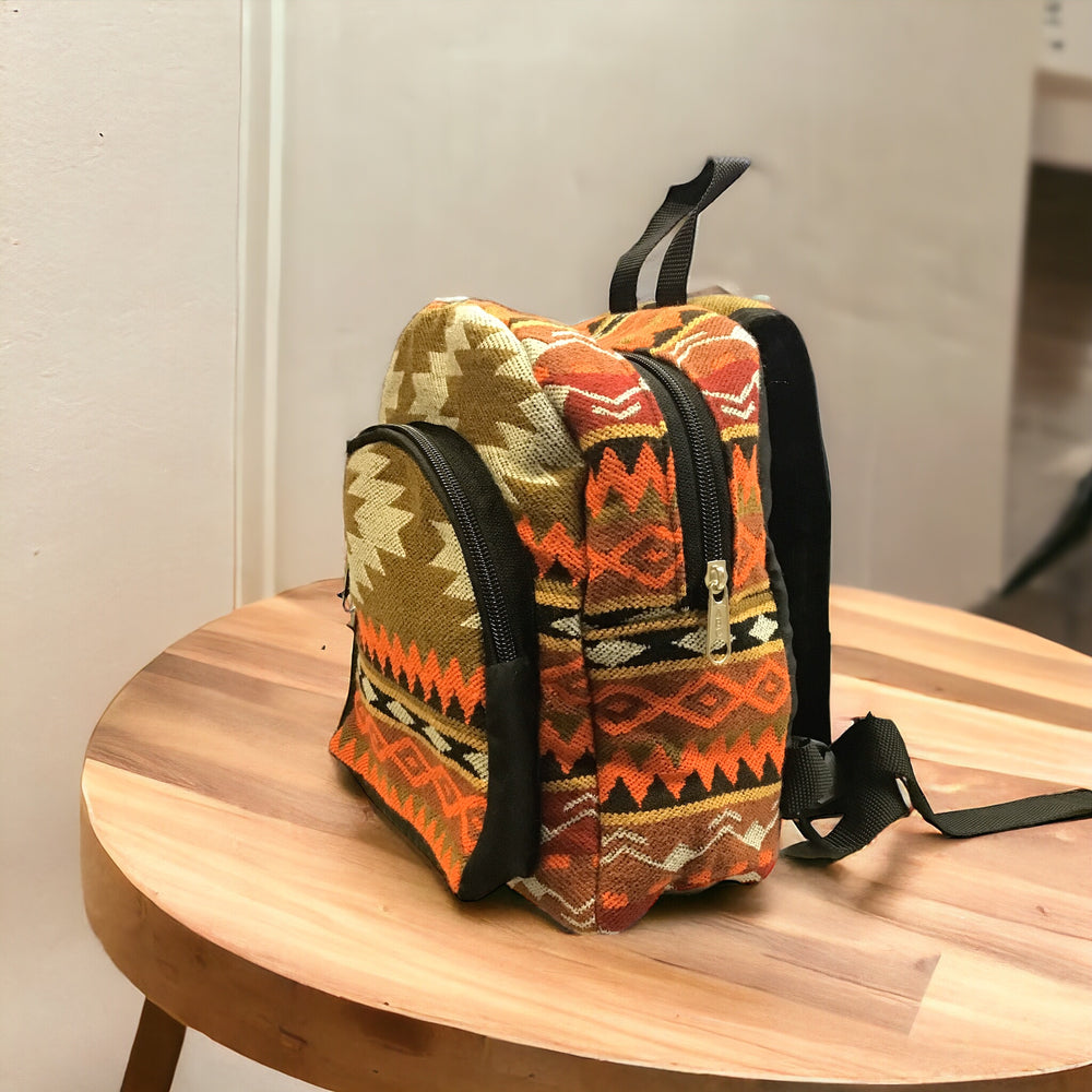 Beige Native style Mini Backpack