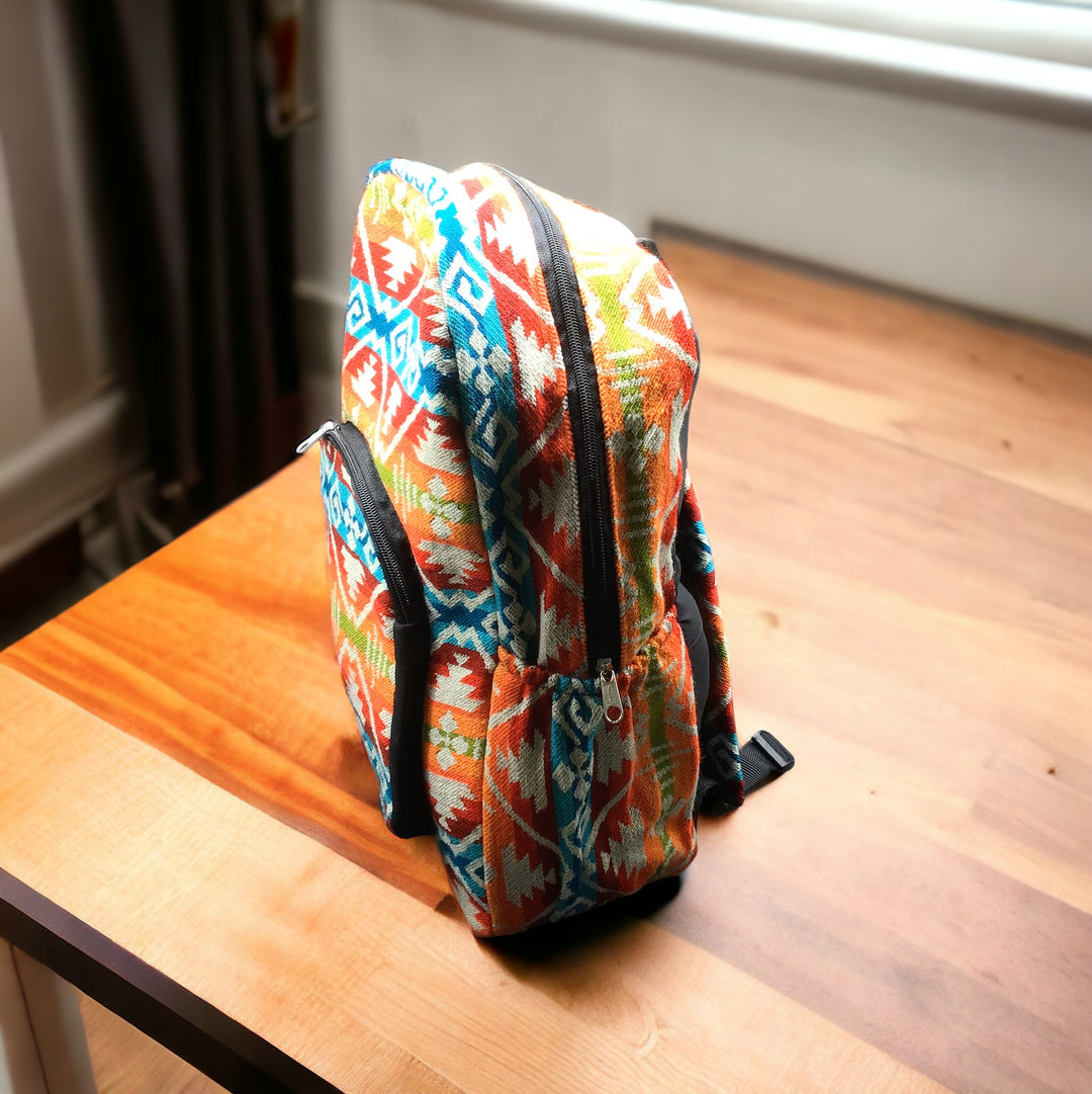 Native Style Neon Orange Backpack